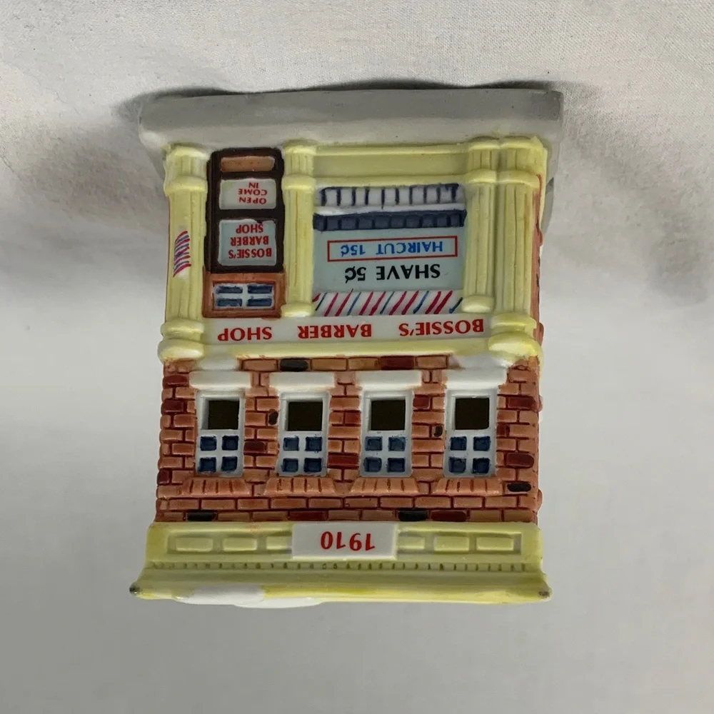 Bossie's Barber Shop Holiday Decor 1993 Vintage Christmas Decor Holiday